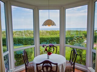 Sea view from the living room