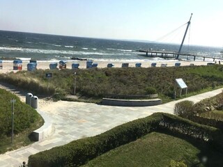 View from the Dünen-Haus onto the beach