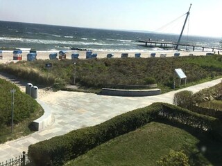 Blick vom Dünen-Haus auf den Strand