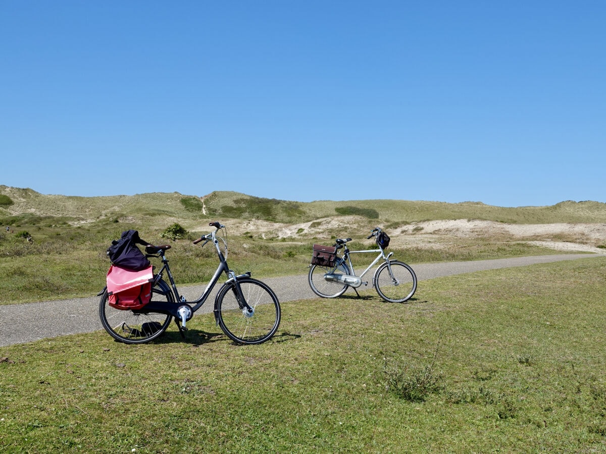 Fahrradfahren durch Dünen