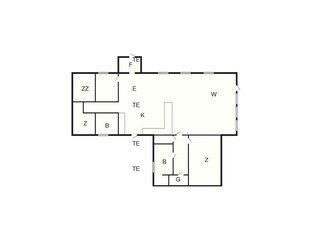Vakantiehuis Blokhus Grondplan 3