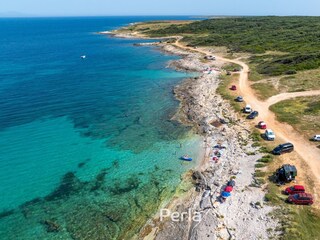 der Strand, kristallklares Meer