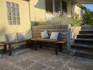 weitere Sitzmöglichkeit im Hof
