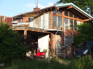 Wendeltreppe zur Atelierwohnung
