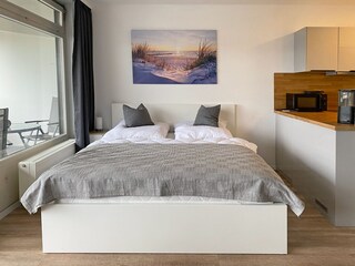 Schlafbereich mit Bett 160x200
