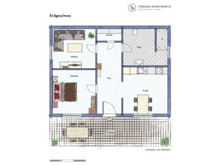 Apartamento de vacaciones Greetsiel Plano de planta 18