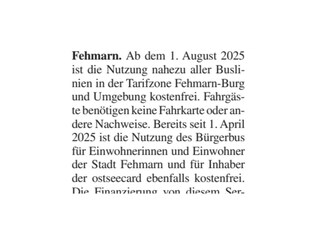 kostenlose Buslinien
