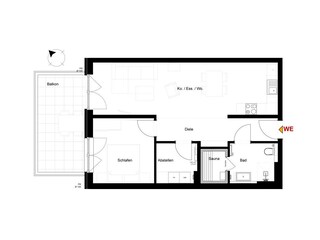 Ferienwohnung Dorum Grundriss 22