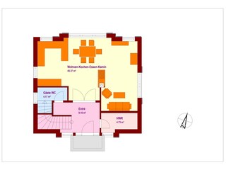 Casa de vacaciones Dranske Plano de planta 33