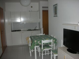 living room and kitchen