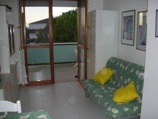 living room and kitchen