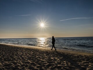 Strand direkt vor der Ferienwohnunganlage