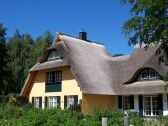 Küstenwaldvilla mit reetgedecktem Dach