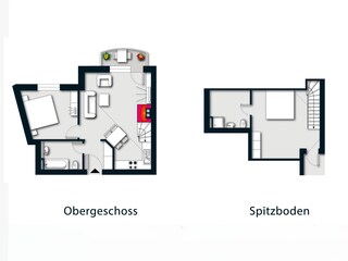 Vakantieappartement Dierhagen Grondplan 32