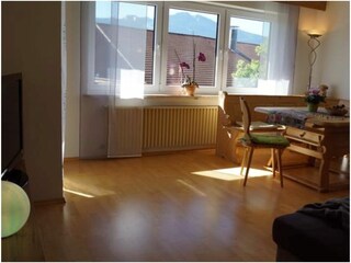 Wohnzimmer mit Bergblick