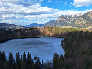 Oberstdorfer Berge bei der Skiflugschanze
