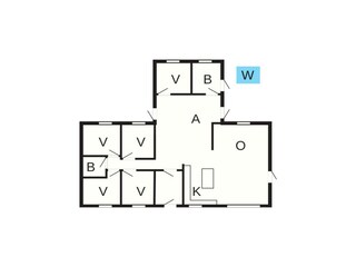 Casa de vacaciones Ansager Plano de planta 36