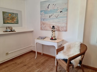 kleine Sitzecke im Schlafzimmer