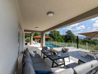 Villa Petra mit beheiztem Pool und Meerblick