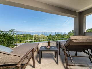 Villa Petra mit beheiztem Pool und Meerblick