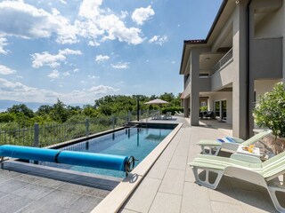 Villa Petra mit beheiztem Pool und Meerblick