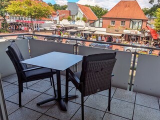 Blick auf den Balkon