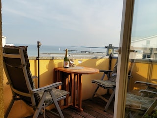 Die nicht einsehbare Dachterrasse...