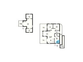 Casa de vacaciones Søndervig Plano de planta 30