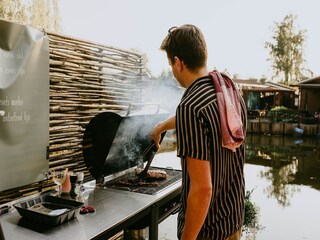 Chalet Geel Grabación al aire libre 9