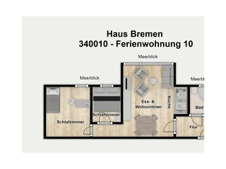 Appartamento per vacanze Wangerooge Registrazione all'aperto 14