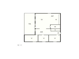 Casa de vacaciones Marielyst Plano de planta 58