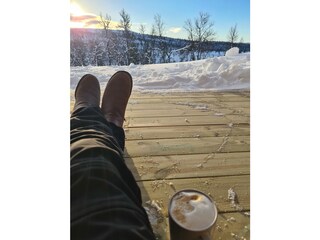 Südterrasse im Februar