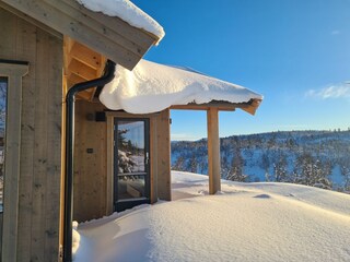 Westterrasse (unter Schnee :-) im Dezember