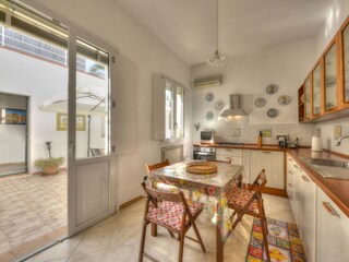 Kitchen with dining table