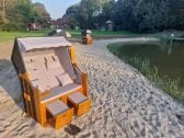 Strandkörbe an unserem kleinen Privatstrand