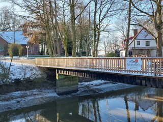 Unsere Brücke im Winter