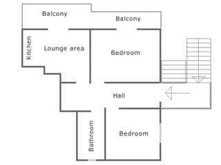 Appartamento per vacanze Kampor Pianta del piano 38