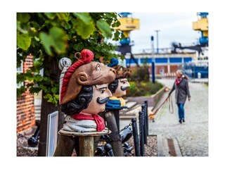 Wismar - Schwedenkopf am Baumhaus am Alten Hafen