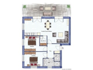 Apartamento de vacaciones Hage Plano de planta 21