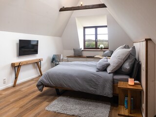 Das Schlafzimmer, mit dem herrlichen Ausblick