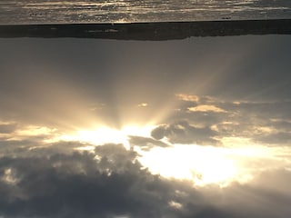 Naturstrand am Abend