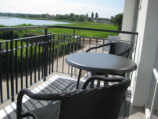 Blick vom Balkon