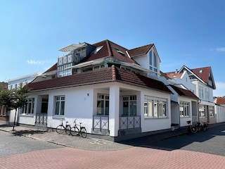 Eckansicht des Hauses