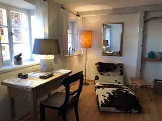 Arbeitsplatz in der Stube