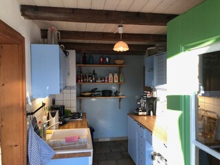 Blick in die Küche vom Garten