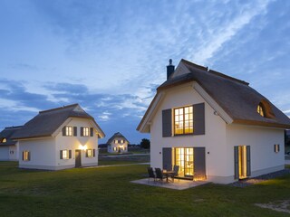 House view in the evening