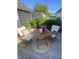 Terrassen Ecke zum Frühstücken
