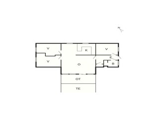 Vakantiehuis Hyldtofte Grondplan 36