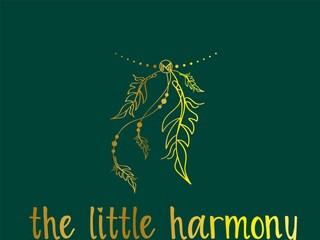 the litte harmony_Logo_gold auf gruen