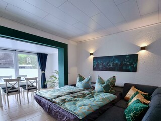 Wohnlandschaft mit Schlafcouchfunktion